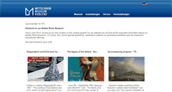 Desktop Screenshot of mittelrhein-museum.de